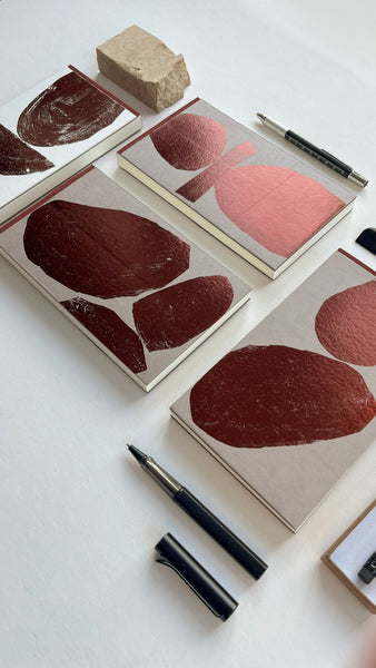 Sketchbook LAND / BRILL burgundi - üres lapokkal