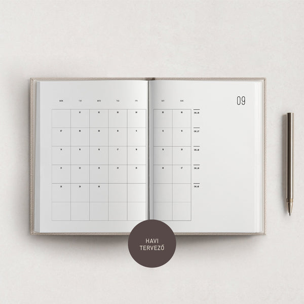 A Planbook 2027 határidőnapló / 'VERTIKÁL' elrendezésű - 2 féle borítóval